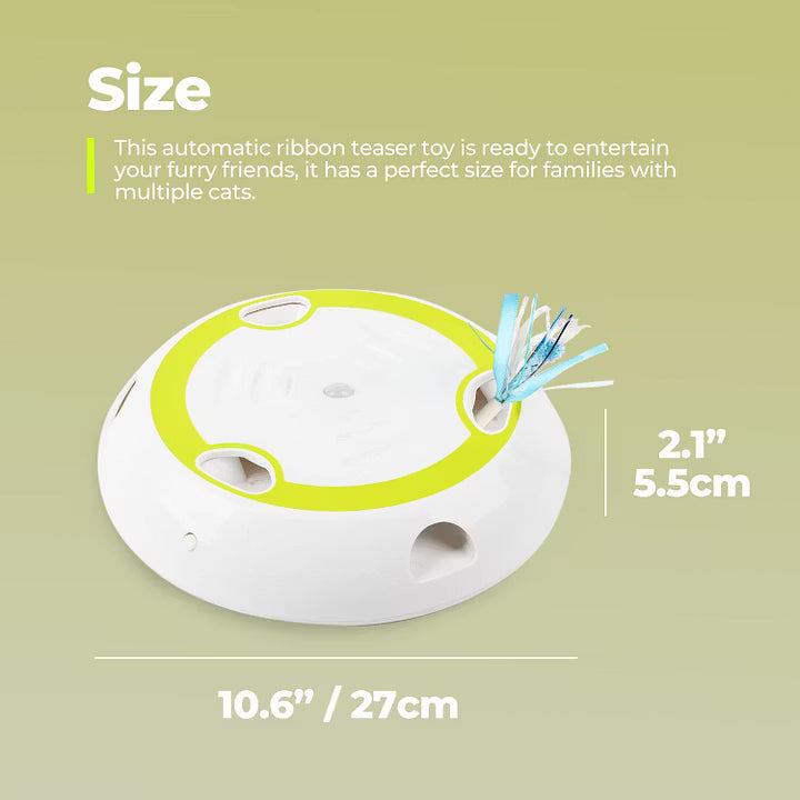 nteractive Cat Toys with Automatic Feather Mice & No Touch Sensor Required