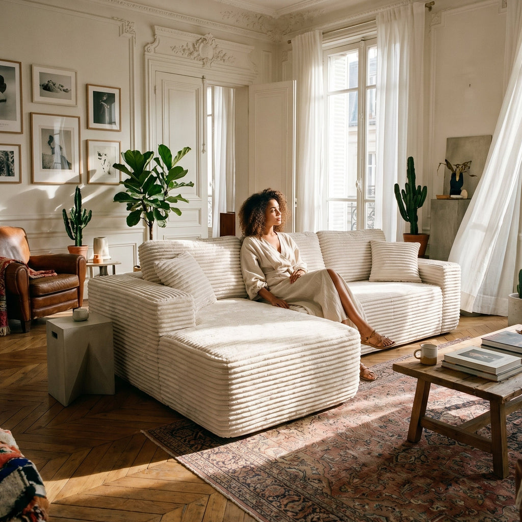 The Meridius - Sofa with Chaise Lounge
