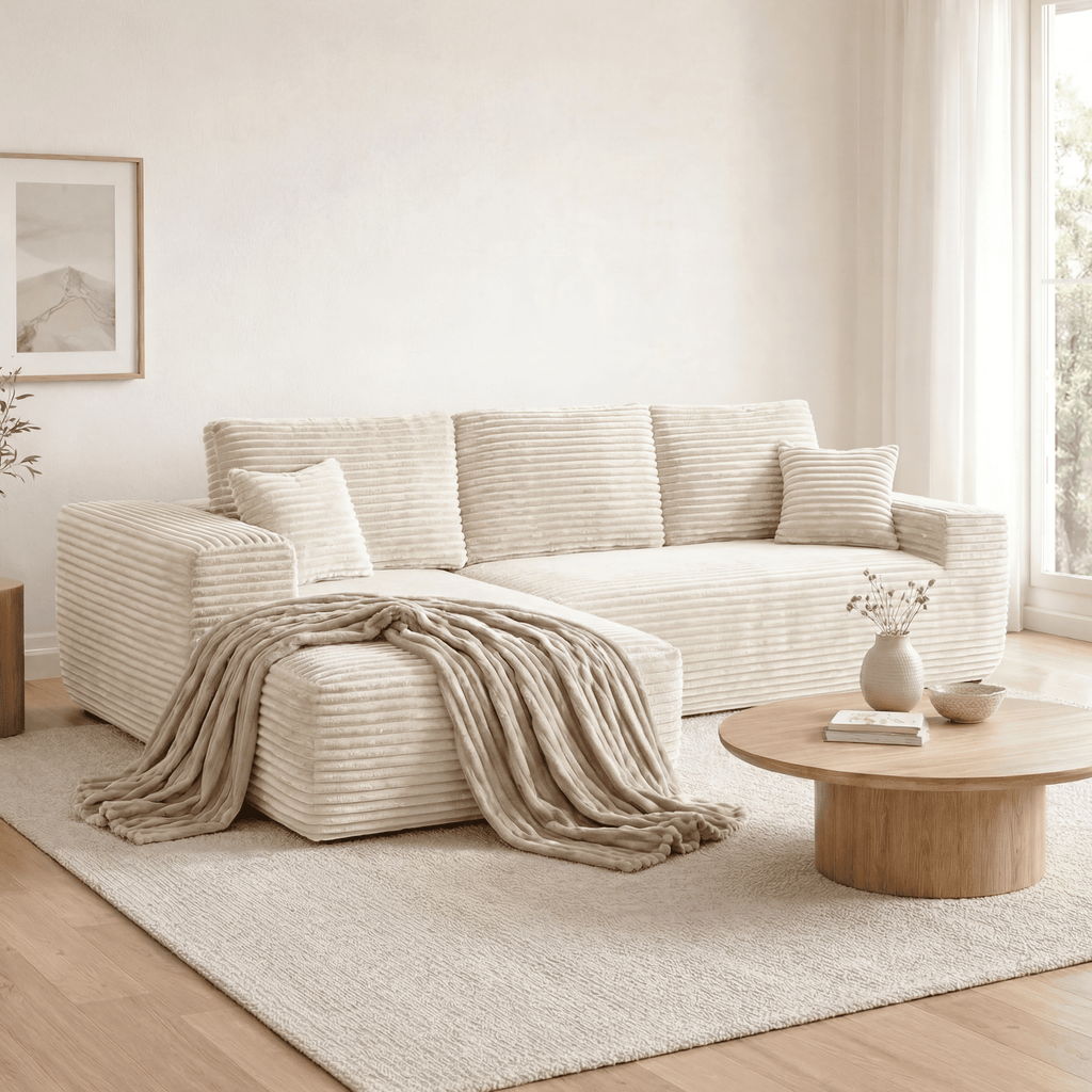 The Meridius - Sofa with Chaise Lounge